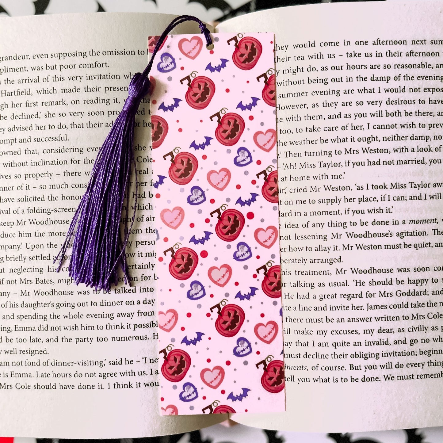 Valloween Pumpkins Bookmark