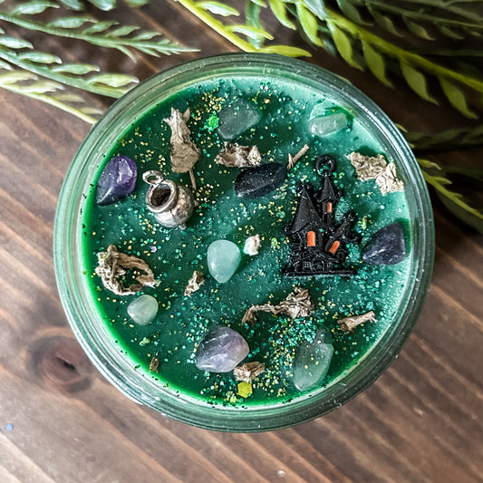 4oz Witches' Brew Candle (Cinnamon Clove & Patchouli) Cesarah's Spooky Shop