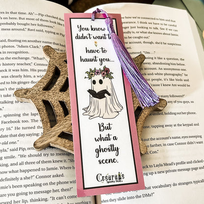 What a Ghostly Scene Bookmark Cesarah's Spooky Shop