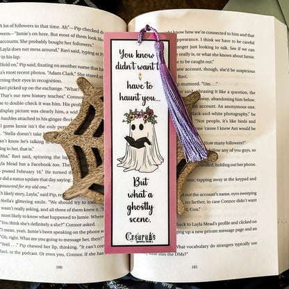 What a Ghostly Scene Bookmark Cesarah's Spooky Shop