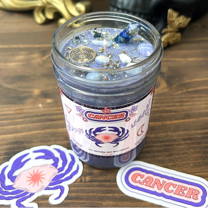 Cancer Zodiac Candle Cesarah's Spooky Shop