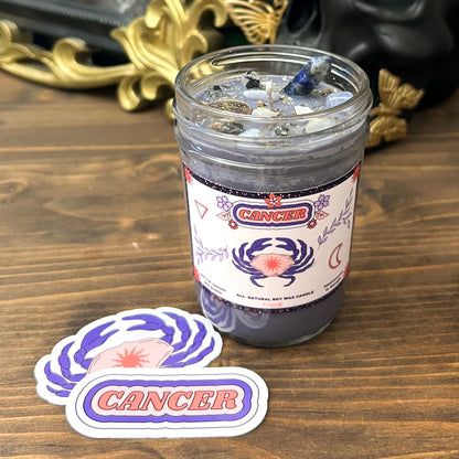 Cancer Zodiac Candle Cesarah's Spooky Shop