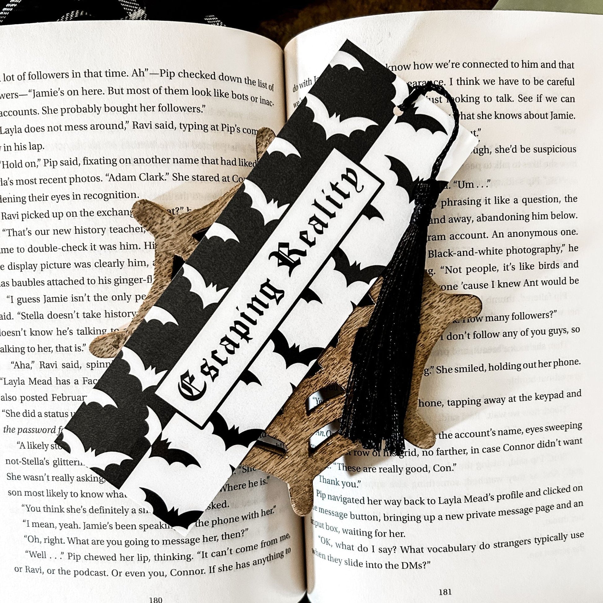 Escaping Reality Bats Bookmark Cesarah's Spooky Shop