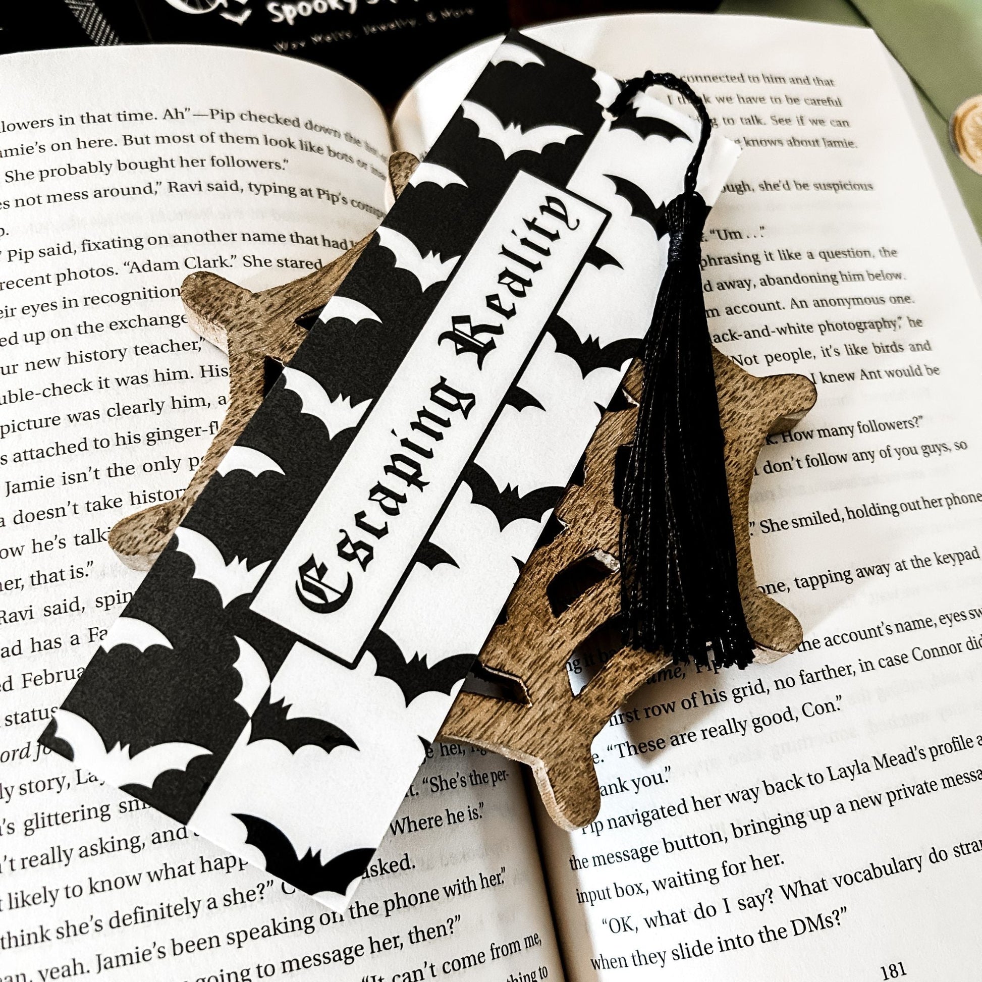 Escaping Reality Bats Bookmark Cesarah's Spooky Shop