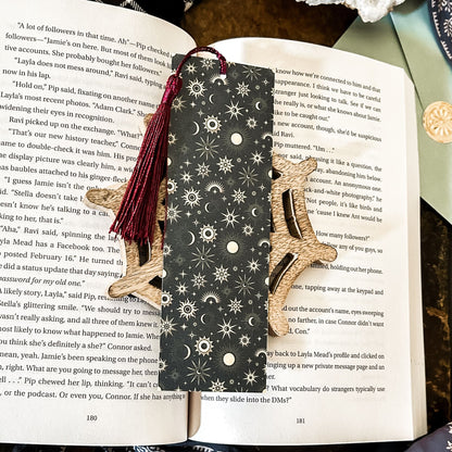 Celestial Stars Bookmark Cesarah's Spooky Shop