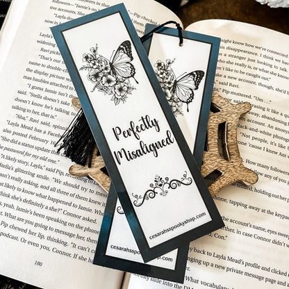 Perfectly Misaligned Bookmark Cesarah's Spooky Shop