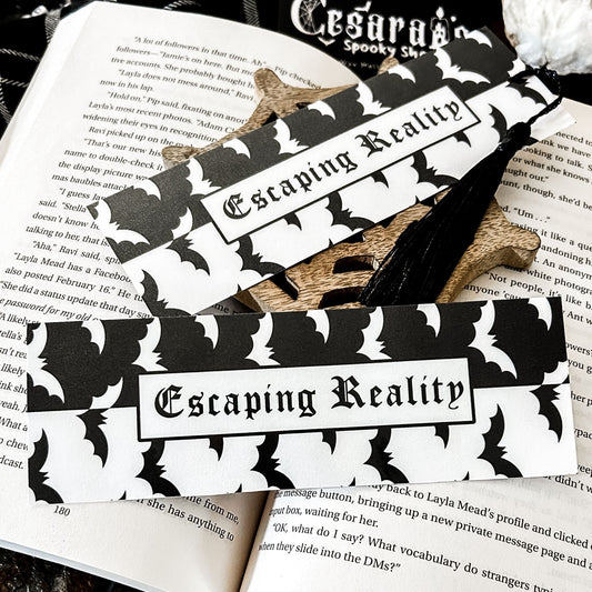 Escaping Reality Bats Bookmark Cesarah's Spooky Shop