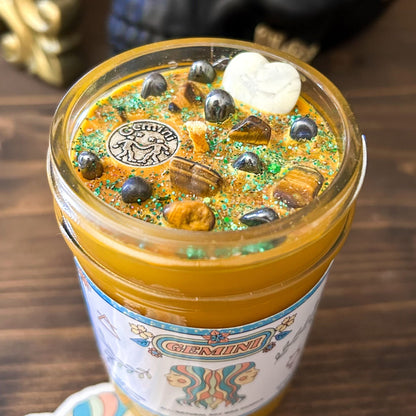 Gemini Zodiac Candle Cesarah's Spooky Shop