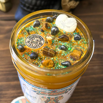 Gemini Zodiac Candle Cesarah's Spooky Shop