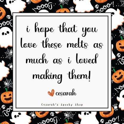Ghostly Hot Cocoa Wax Melt (Hot Chocolate & Creamy Marshmallows) Cesarah's Spooky Shop