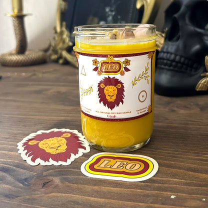 Leo Zodiac Candle Cesarah's Spooky Shop
