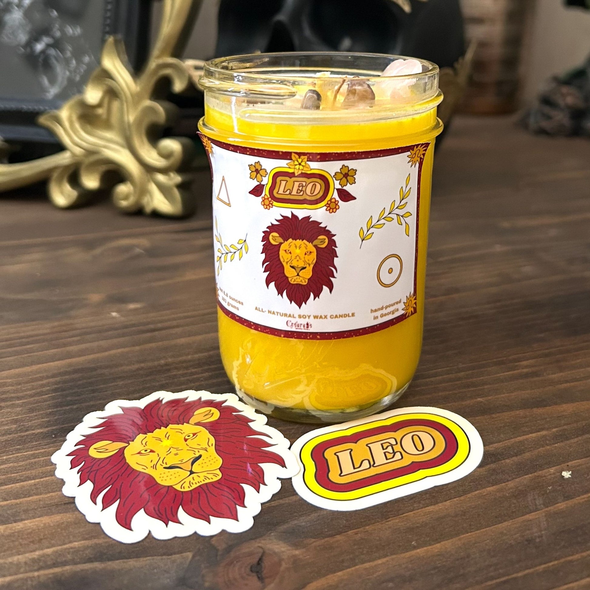 Leo Zodiac Candle Cesarah's Spooky Shop