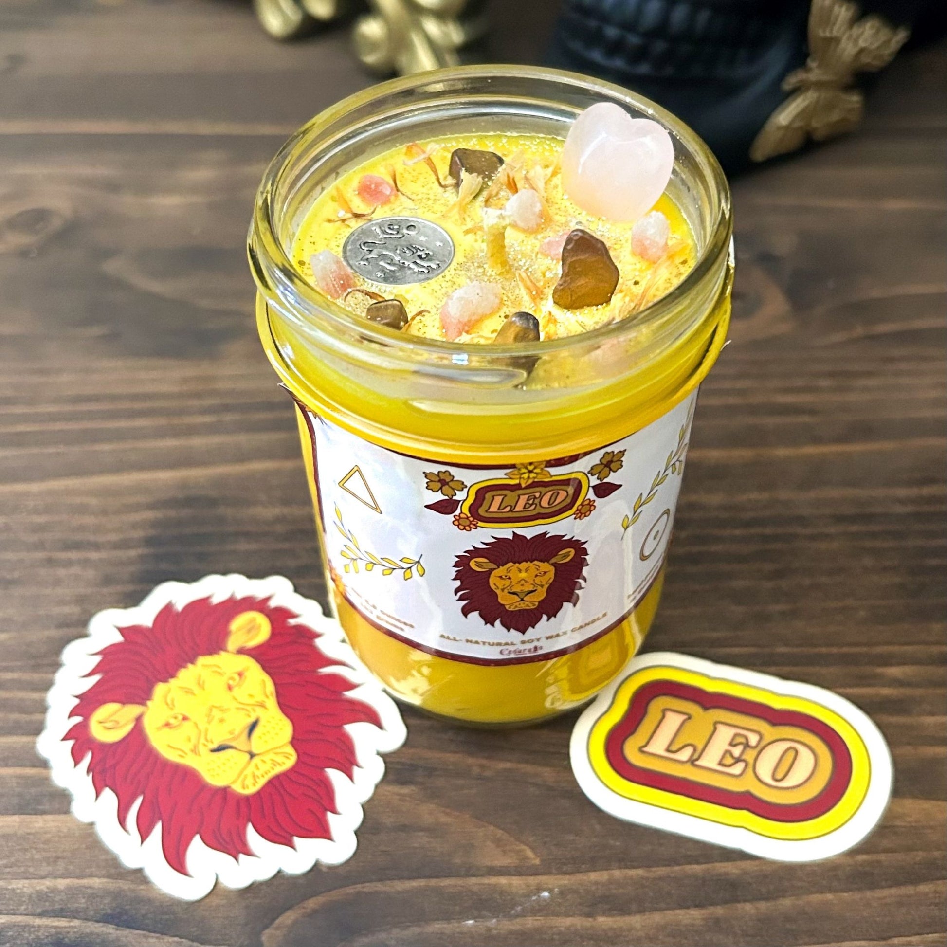Leo Zodiac Candle Cesarah's Spooky Shop