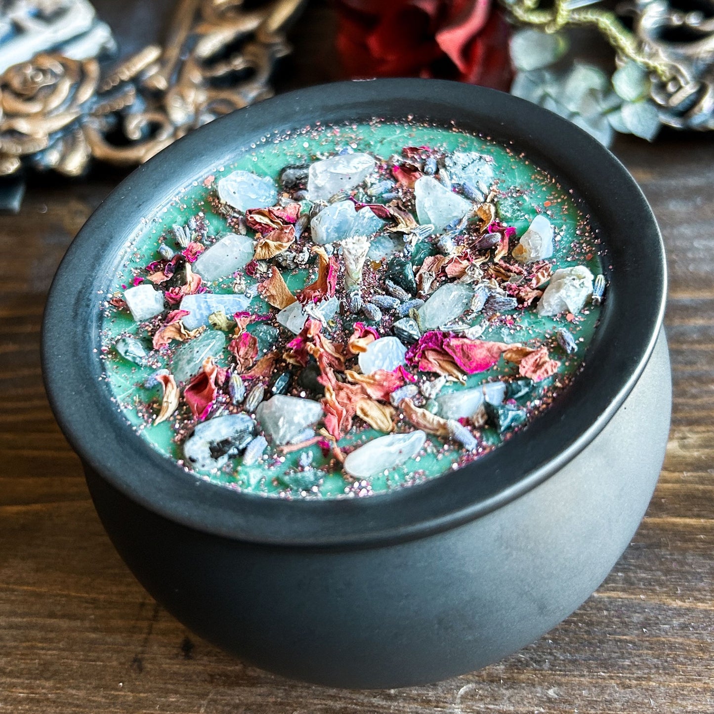 Love Spell Cauldron Candle Cesarah's Spooky Shop