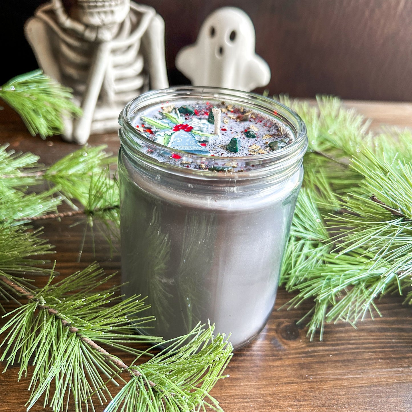 Midnight Mistletoe Candle Cesarah's Spooky Shop