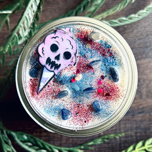 Haunted Carnival Candle (Raspberry & Vanilla) Cesarah's Spooky Shop