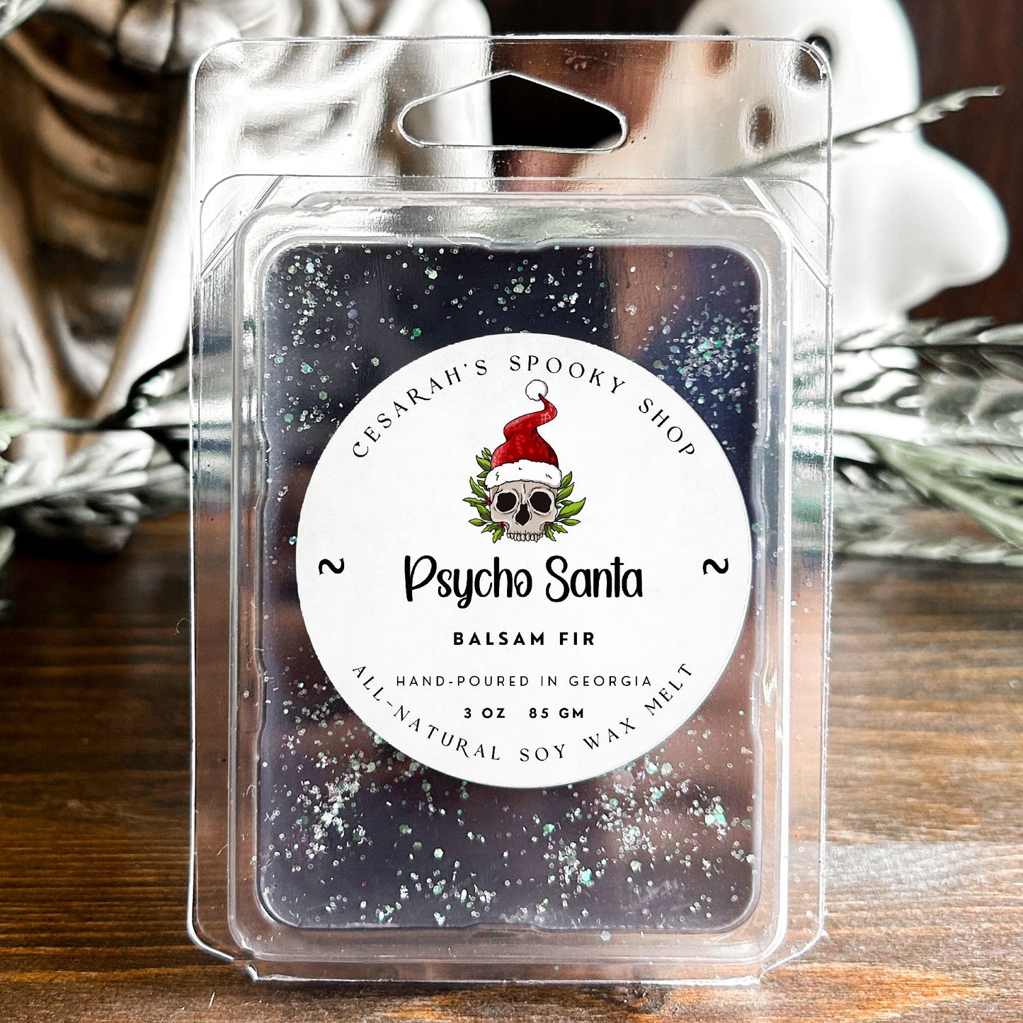 Psycho Santa Wax Melt (Balsam Fir) Cesarah's Spooky Shop