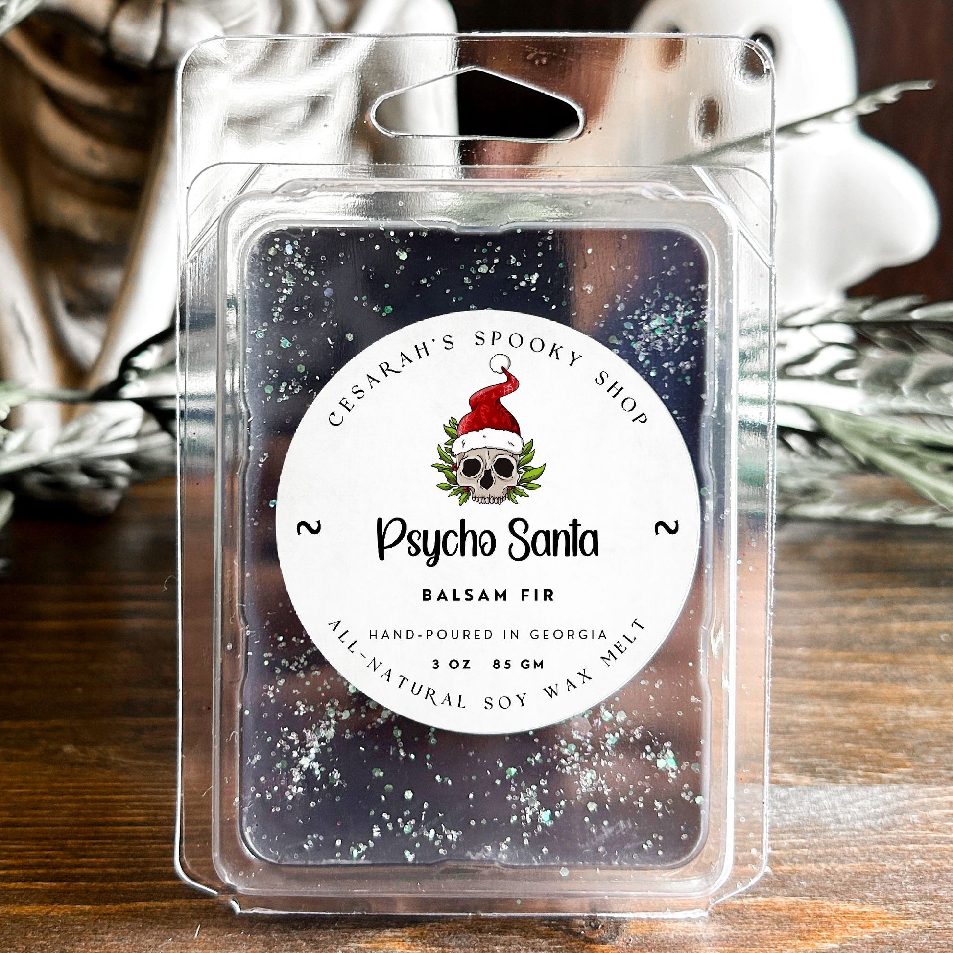 Psycho Santa Wax Melt (Balsam Fir) Cesarah's Spooky Shop