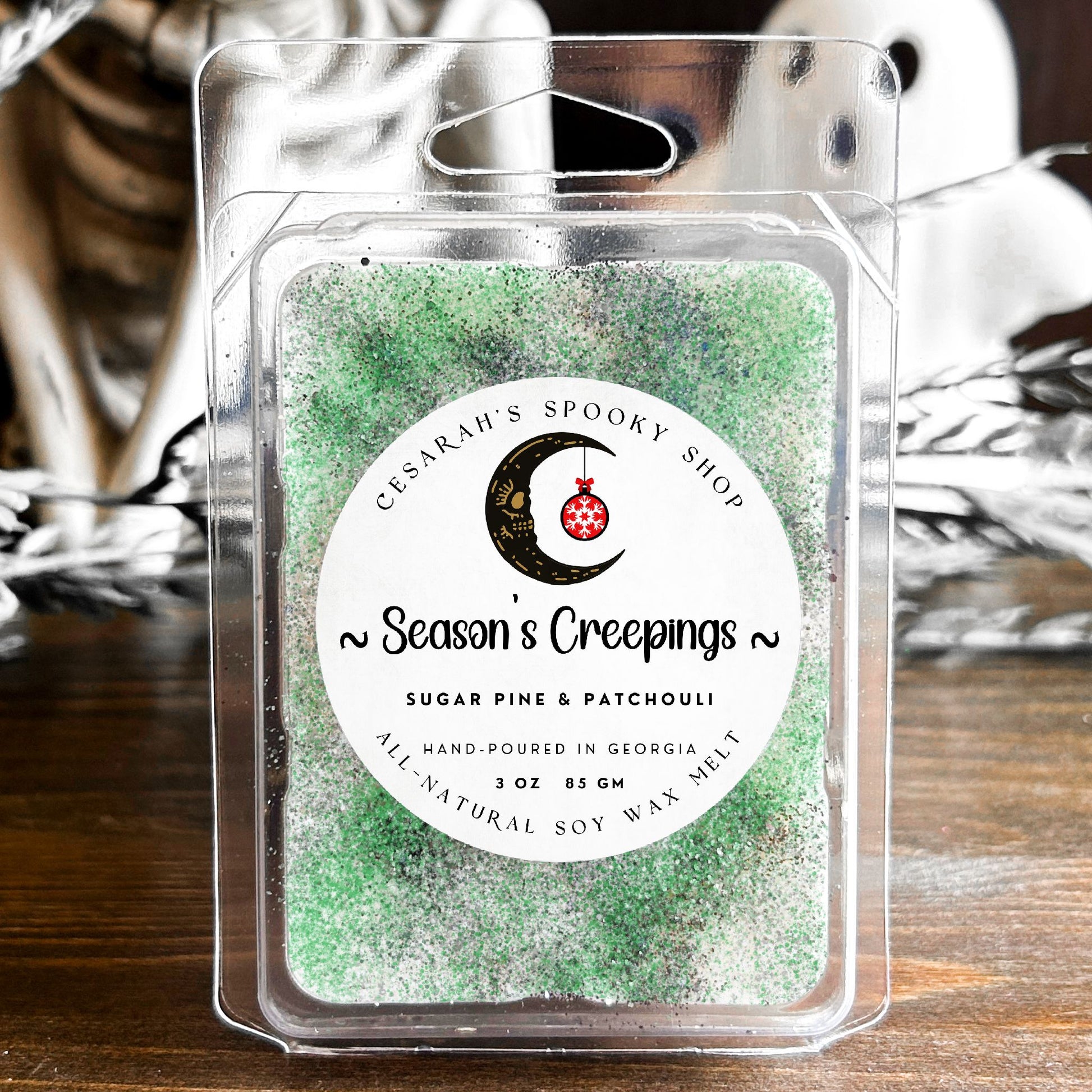 Season's Creepings Wax Melt (Sugar Pine & Patchouli) Cesarah's Spooky Shop