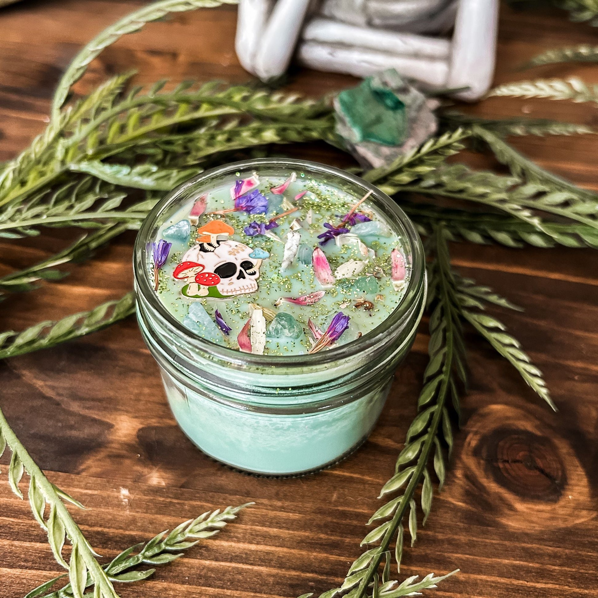 Shrooms in Bloom Candle Cesarah's Spooky Shop