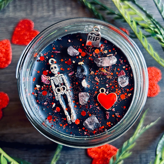 Spooky Valentine Candle (Rose Petals)