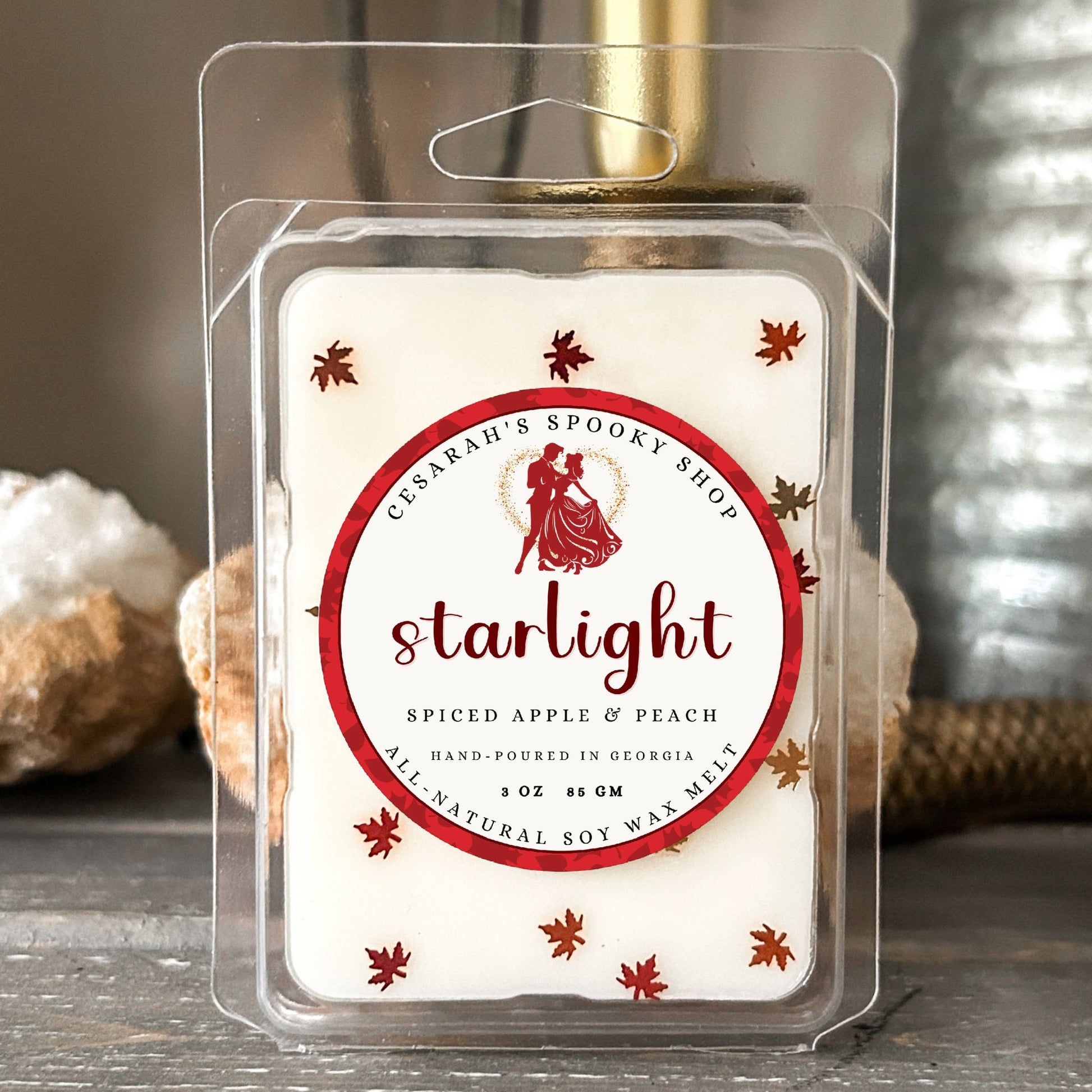 Starlight Wax Melt (spiced apple & peach) Cesarah's Spooky Shop