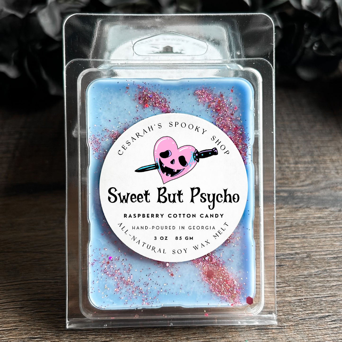 Sweet But Psycho Wax Melt (Raspberry Cotton Candy)