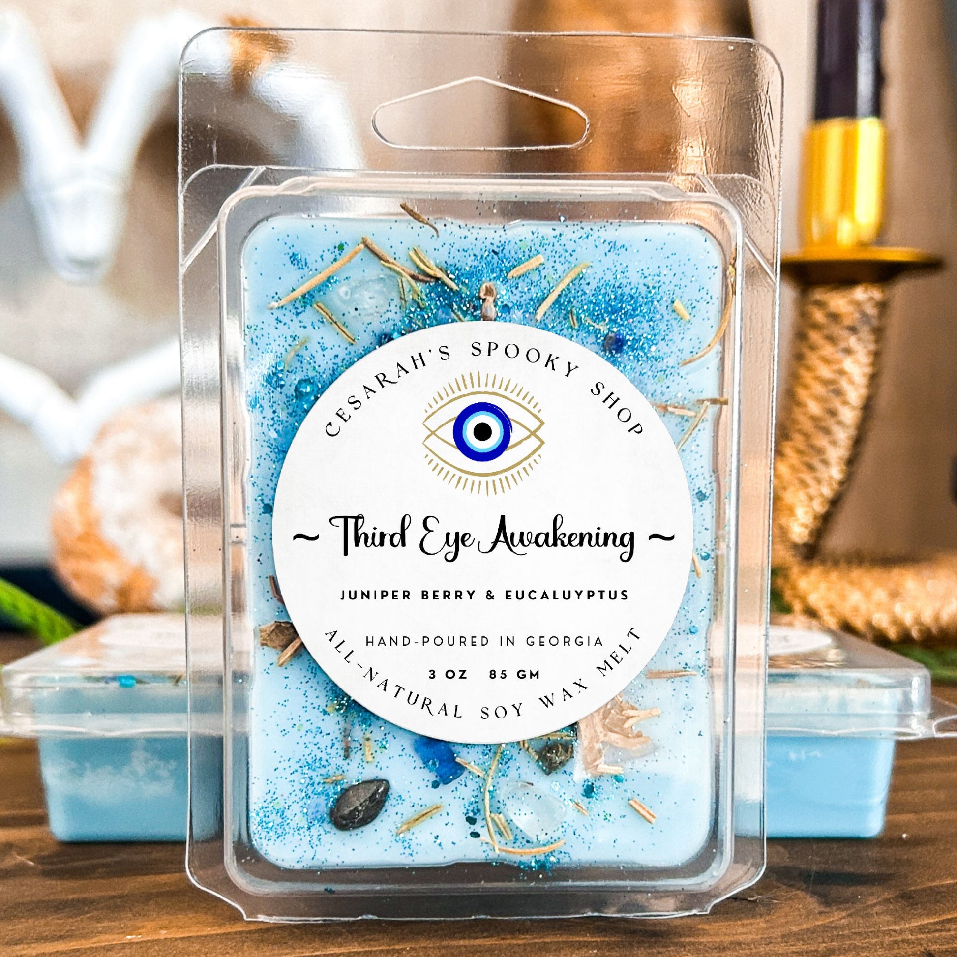 Third Eye Awakening Wax Melt (Juniper Berry & Eucalyptus) Cesarah's Spooky Shop