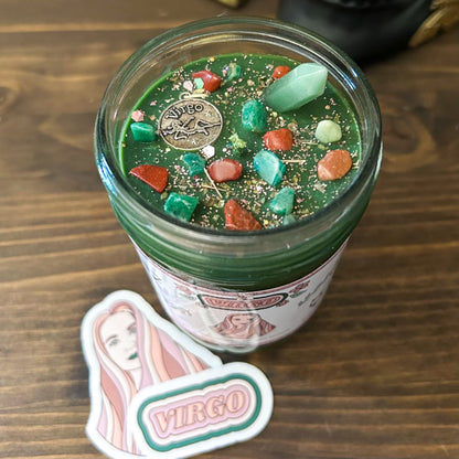 Virgo Zodiac Candle Cesarah's Spooky Shop