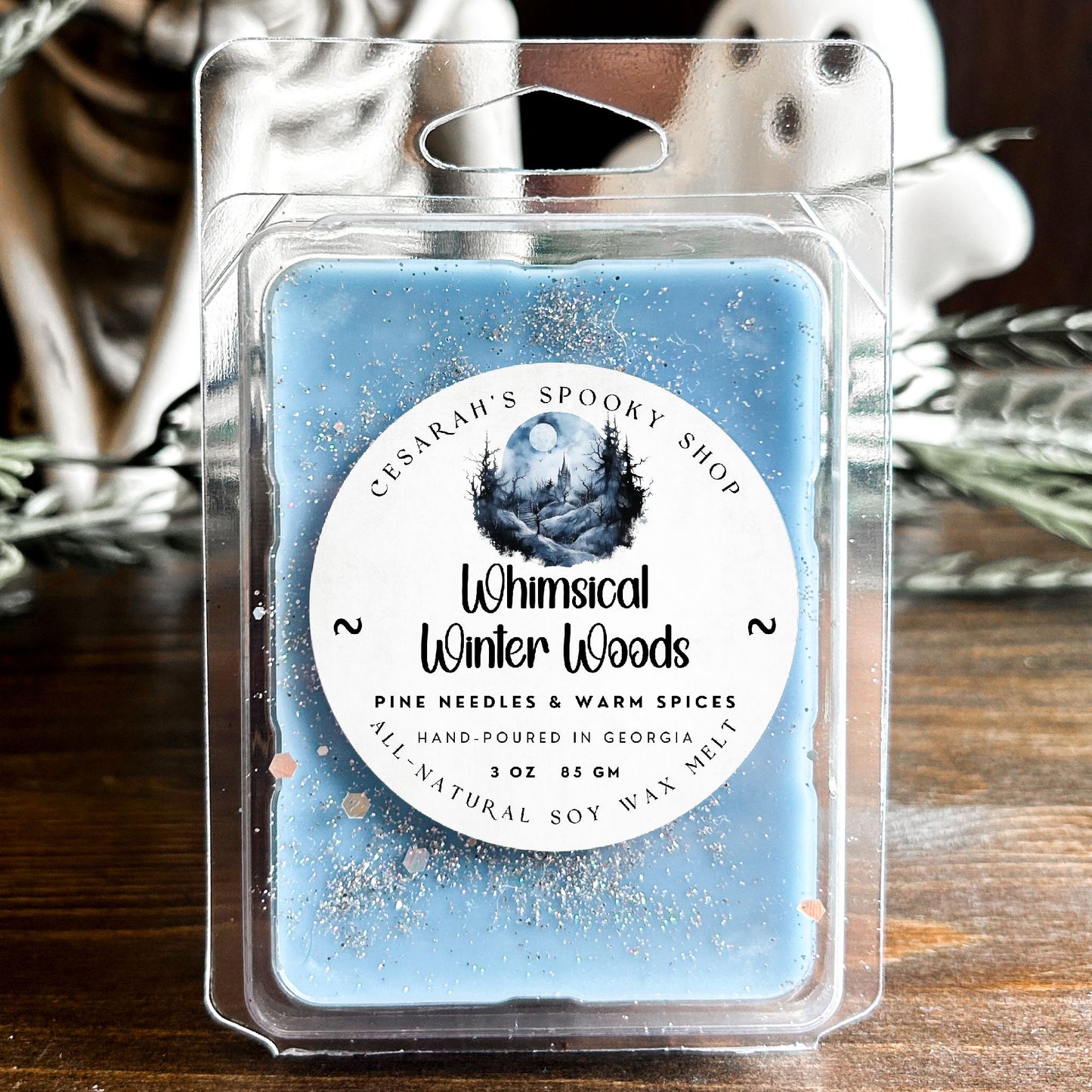 Whimsical Winter Woods Wax Melt (Pine Needles & Warm Spices) Cesarah's Spooky Shop