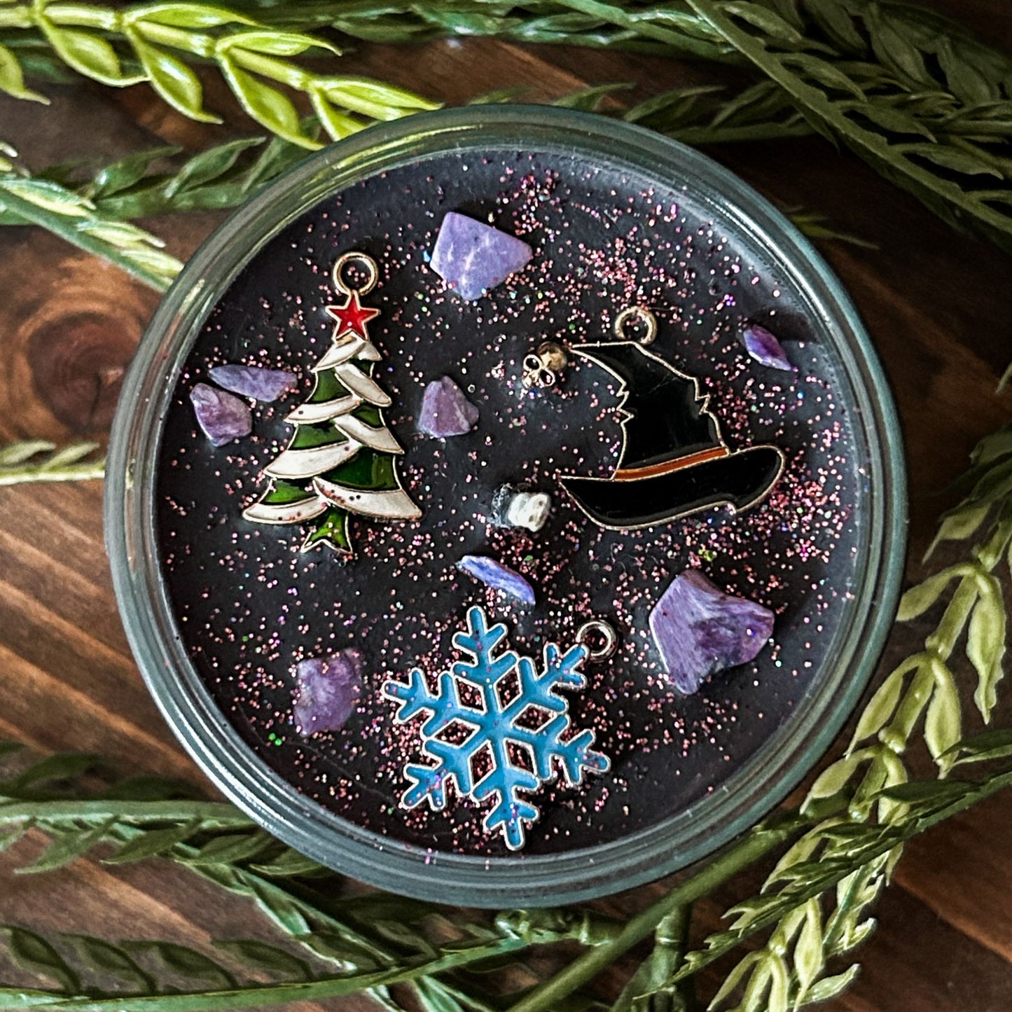 4oz Witchy Winter Wonderland Candle (Orange, Clove, & Cinnamon)