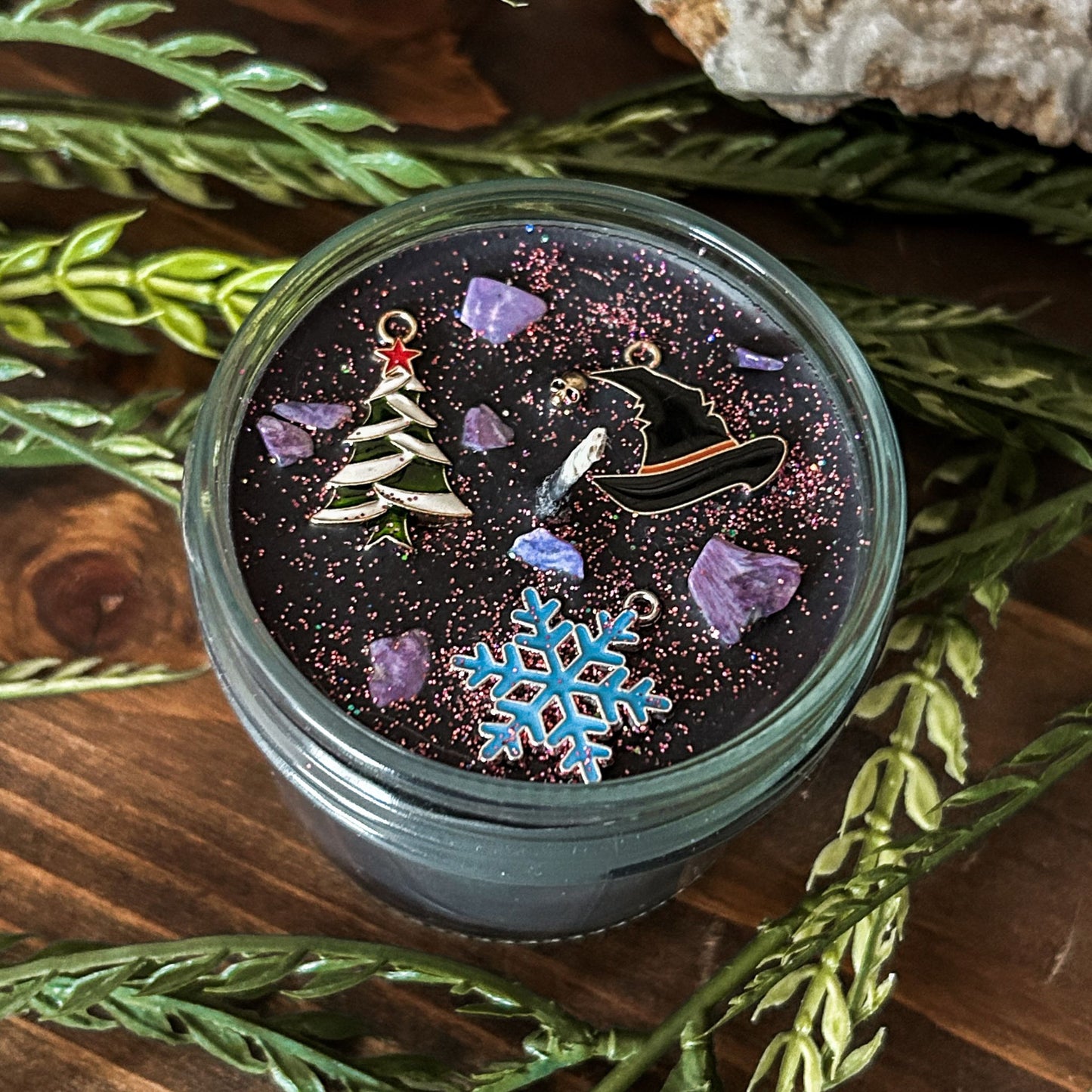 4oz Witchy Winter Wonderland Candle (Orange, Clove, & Cinnamon)