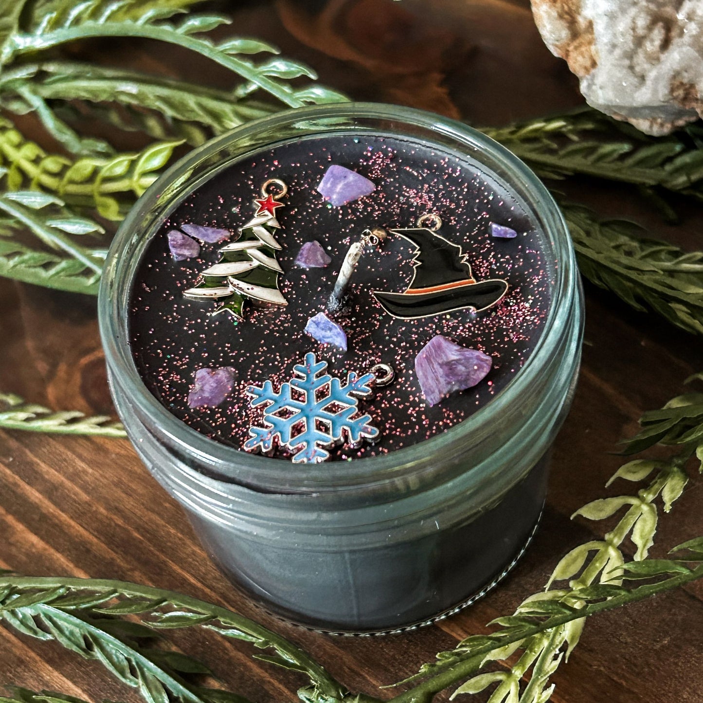 4oz Witchy Winter Wonderland Candle (Orange, Clove, & Cinnamon)